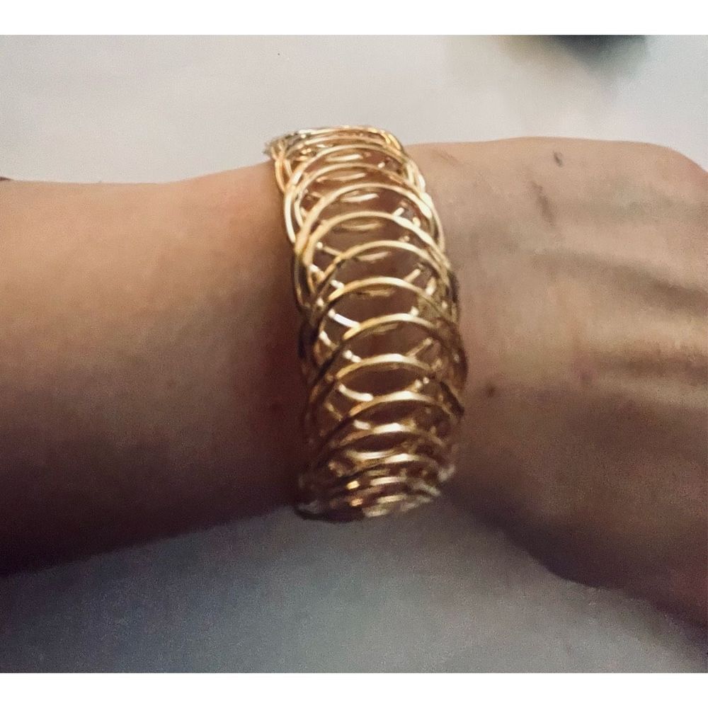 PRETTY GOLD BOHO SPIRAL BRACELET